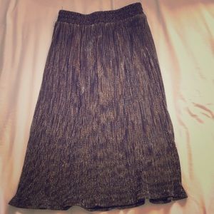Shimmery, festive midi skirt